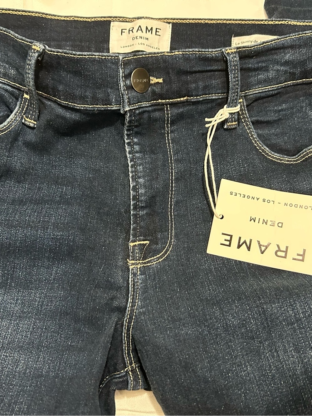 Frame Denim Men's Dark Indigo Skinny Jeans